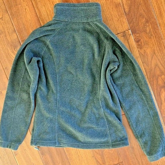 Columbia Women's size small Benton Springs Full Zip Jacket Soft Fleece Grey Pink - Picture 9 of 9